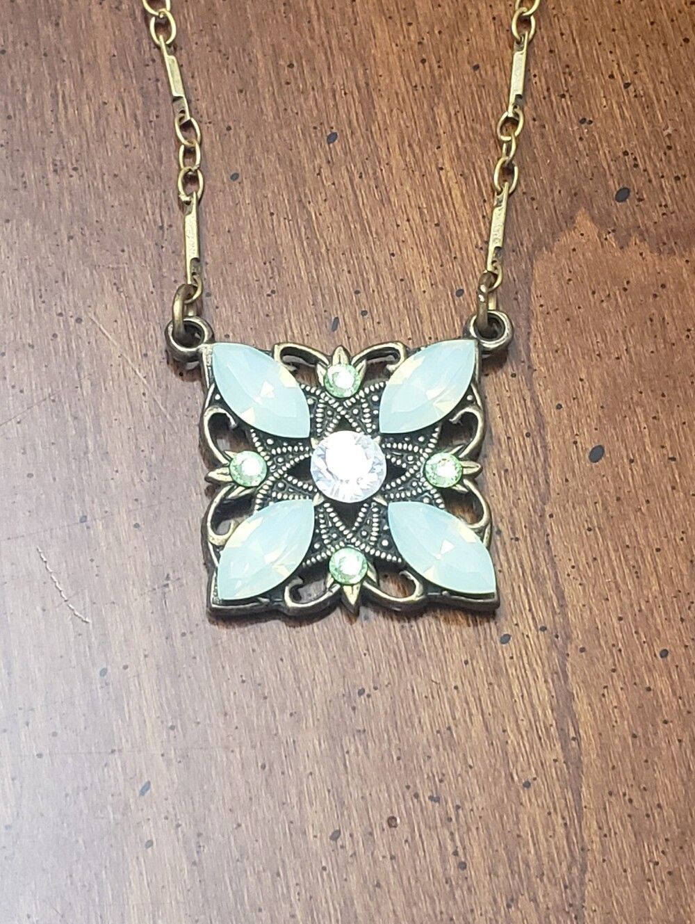 ANNE KOPLIK DESIGNS Necklace Wirh Crystal Embellished Pendant